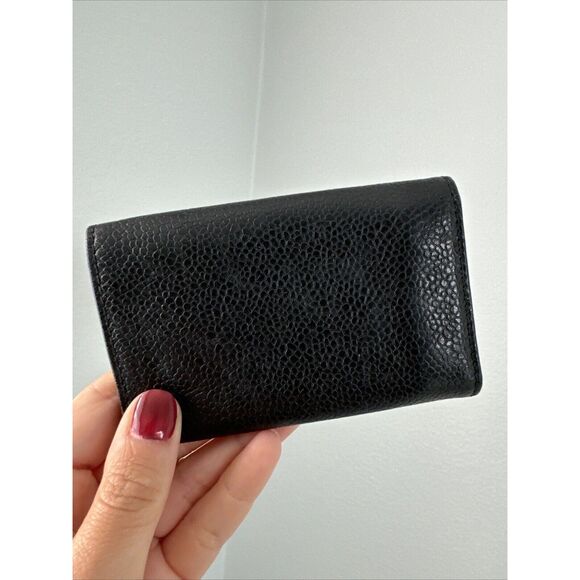 Chanel Black Caviar Logo Key Holder - Picture 9 of 11